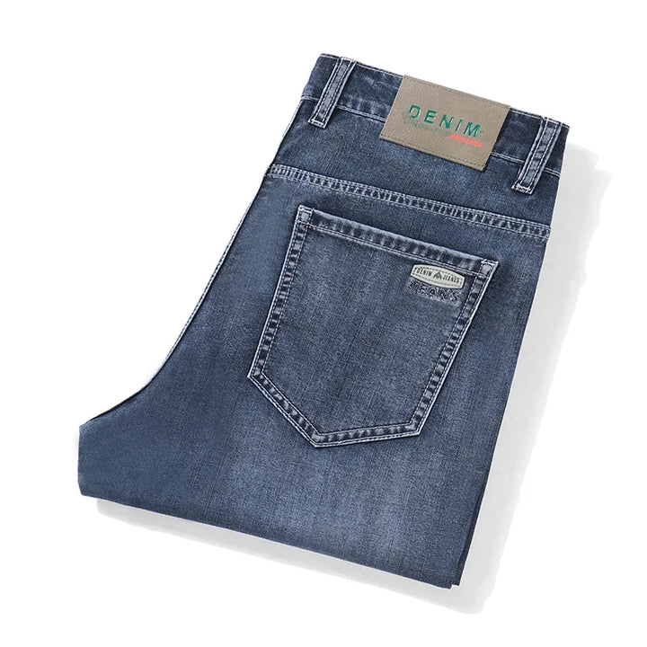 Men's fashion straight fit jeans. Comfortable denim for effortless style and versatile casual everyday wear.