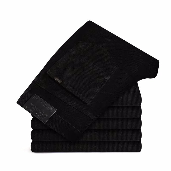 Elevate men's fashion with these classic straight fit trousers, perfect for versatile business casual & casual wear.