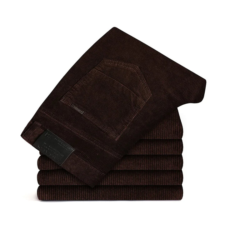 Sleek men's straight fit trousers, a classic choice for business casual and smart everyday style & comfort.