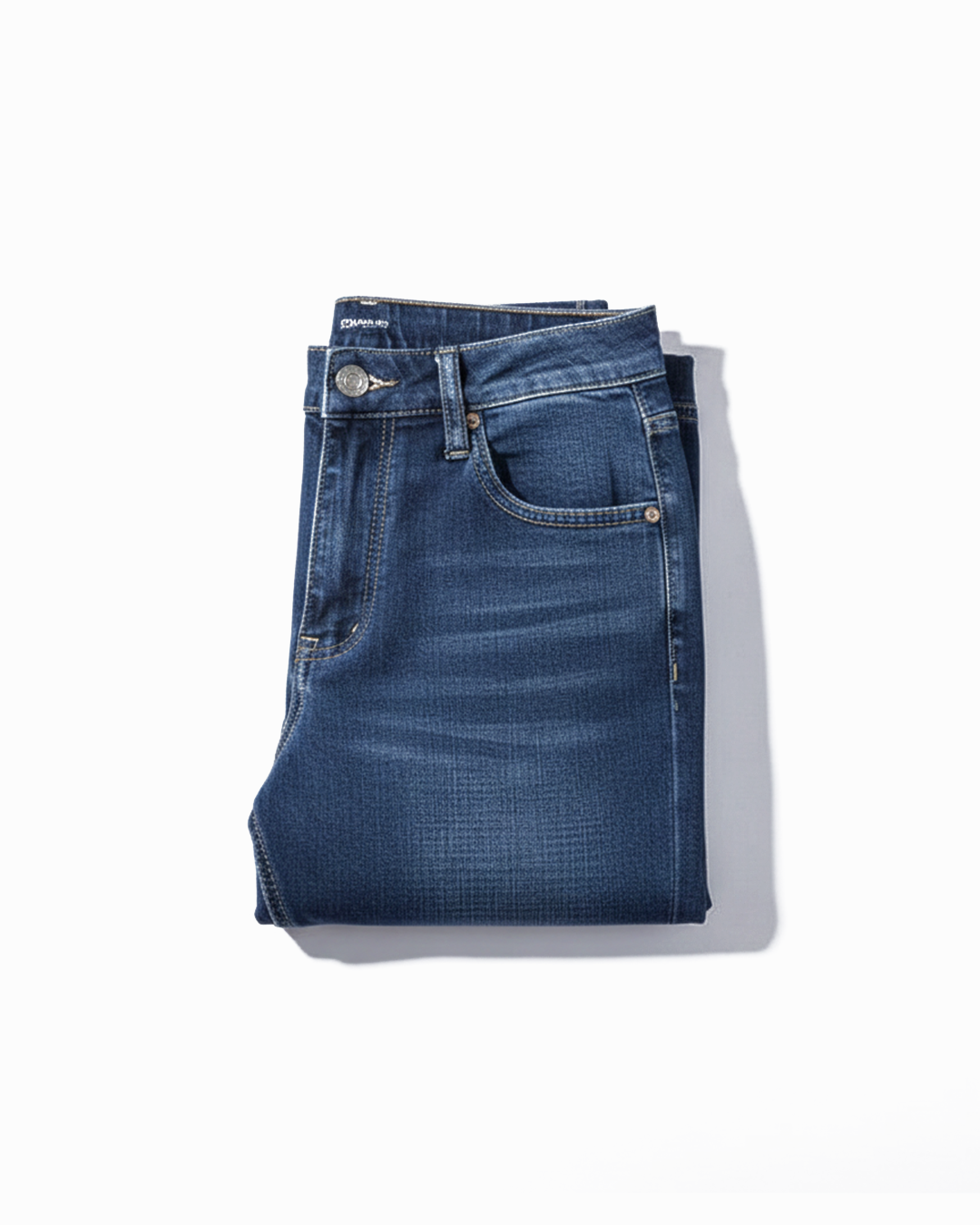 Men's classic straight leg blue jeans, perfect for everyday comfort & timeless style. Durable & versatile men's fashion.