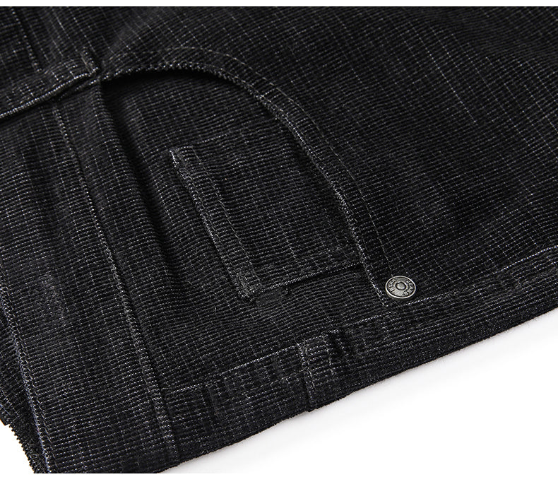 Men's classic stretch corduroy pants, perfect for smart casual outings and comfortable everyday style.