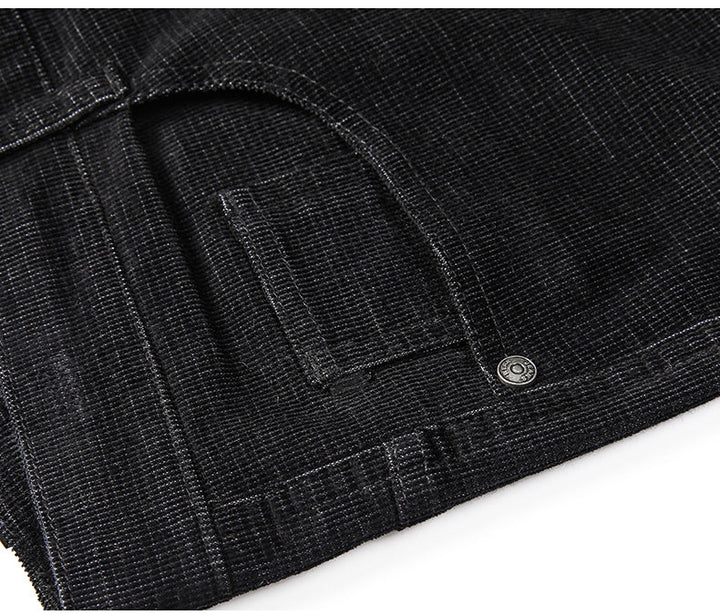 Men's classic stretch corduroy pants, perfect for smart casual outings and comfortable everyday style.
