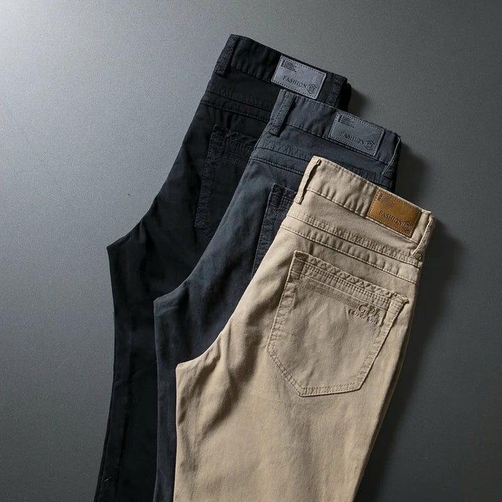 Men's Classic Stretch Fit Everyday Pants, versatile for work or casual wear, ultimate comfort & flexible fit.