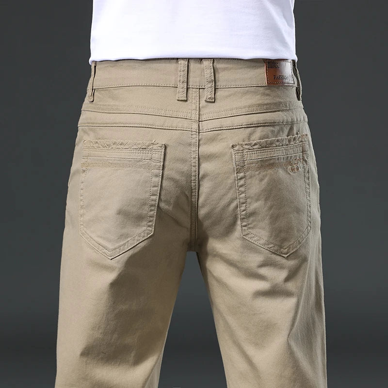 Flexible classic fit men's stretch pants for everyday, work, and casual men's fashion with all-day comfort.