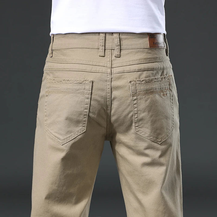 Flexible classic fit men's stretch pants for everyday, work, and casual men's fashion with all-day comfort.