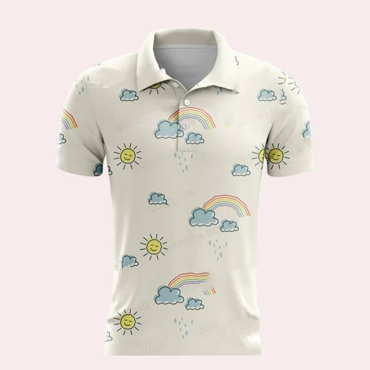 Versatile men's classic polo shirt, comfortable fit, suitable for everyday summer style.