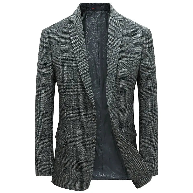 Professional men's tailored blazer in a classic style. Great for business attire & smart casual events.