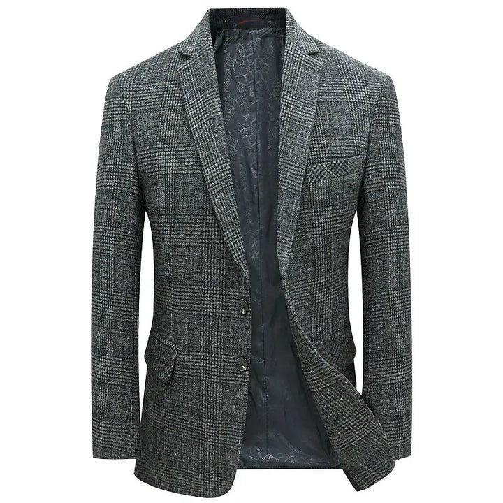 Professional men's tailored blazer in a classic style. Great for business attire & smart casual events.
