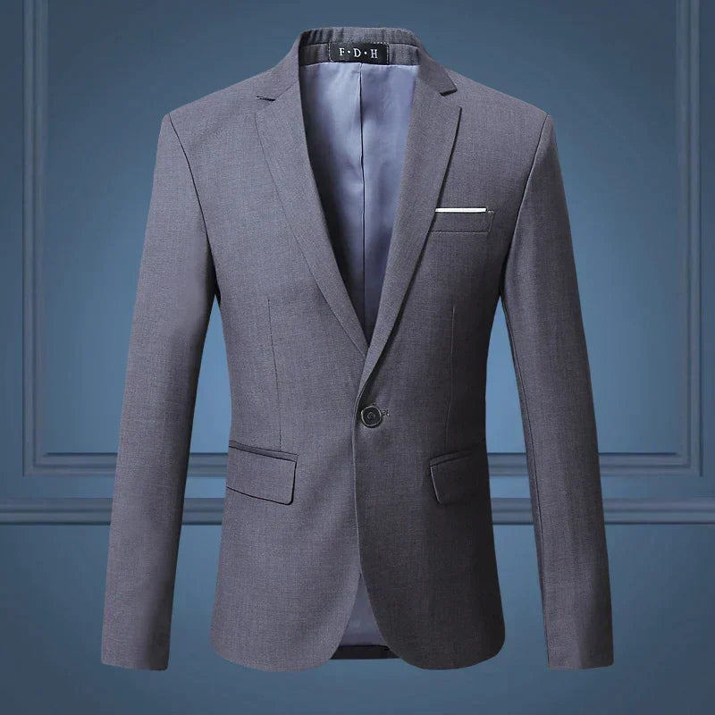Men's classic tailored blazer, perfect for business attire or smart casual wear.
