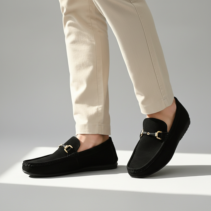 Tan classic men's slip-on footwear, merging timeless loafer style with everyday comfort for easy wear.