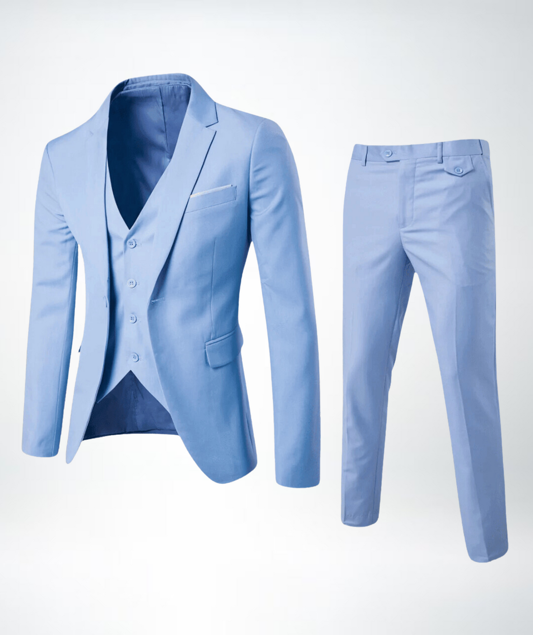 Close-up of a men's classic suit jacket lapel, highlighting the refined tailoring & elegant style.