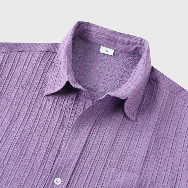 Stylish men's summer coastal button-up shirt. Ideal for beach vacations, relaxed outfits & warm weather.