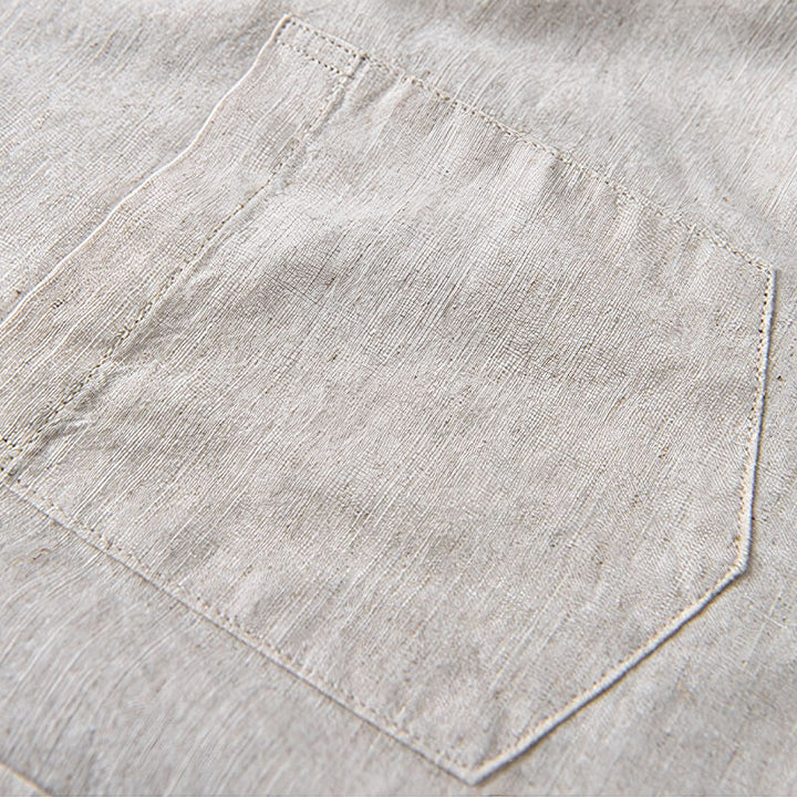 Stylish men's button-down shirt, coastal-inspired relaxed fit for summer casual and vacation.