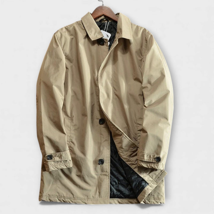 Men's coastal weatherproof jacket, ideal for wind & rain protection. Stylish men's outerwear, casual everyday wear.