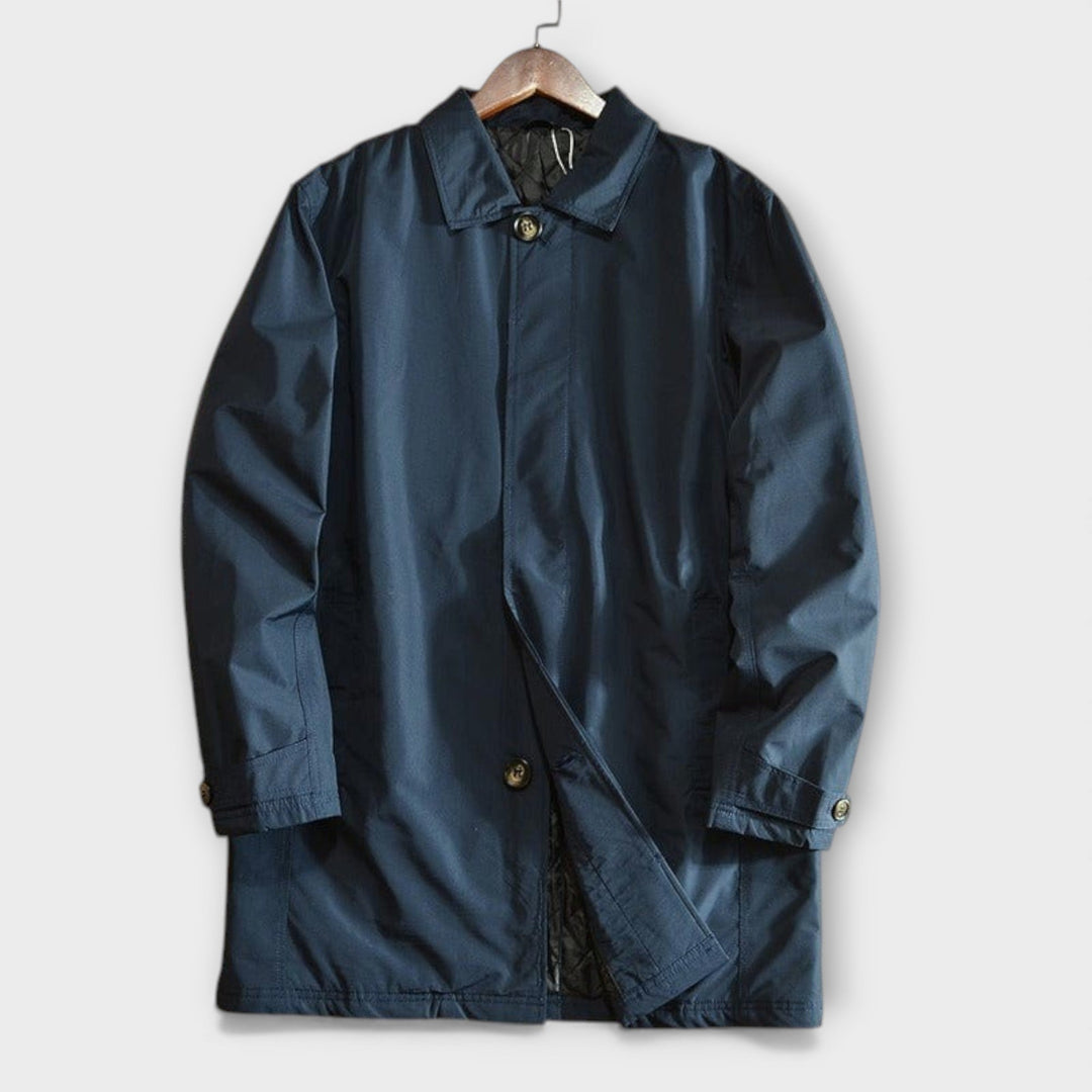 Durable men's weatherproof coat, perfect for wind & rain. Casual coastal style men's outerwear, everyday wear.