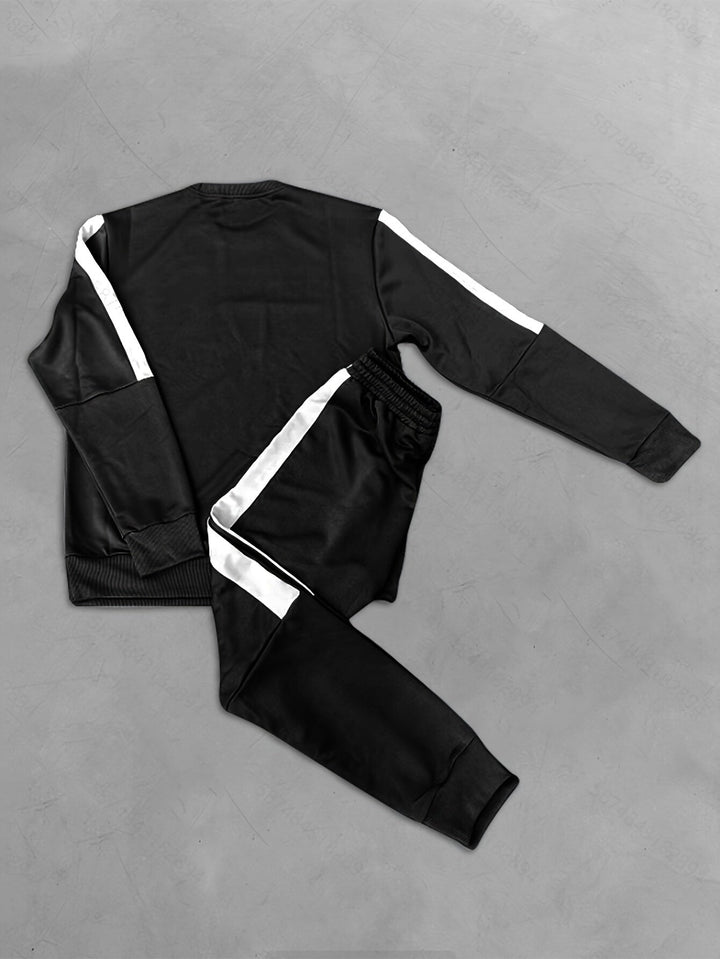 Versatile men's Elias color block outfit, a 2-piece tracksuit for active or relaxed days.
