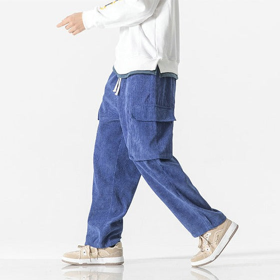Durable men's cargo pants with a drawstring waist & spacious pockets for all your essentials.