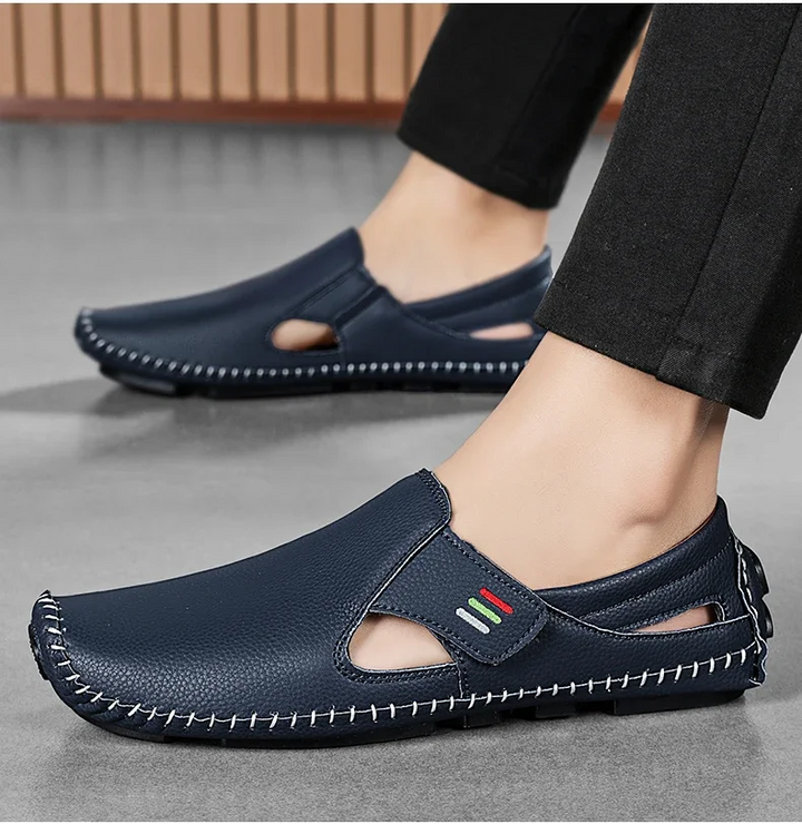 Summer men's everyday open-toe sandals, ideal for casual outdoor activities & relaxed comfort.