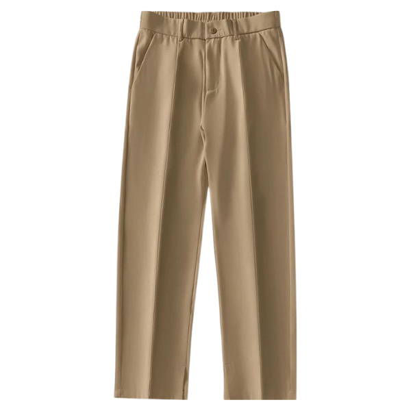 Men's performance relaxed pants, ideal for athletic pursuits or comfortable casual wear, with an elastic waist.