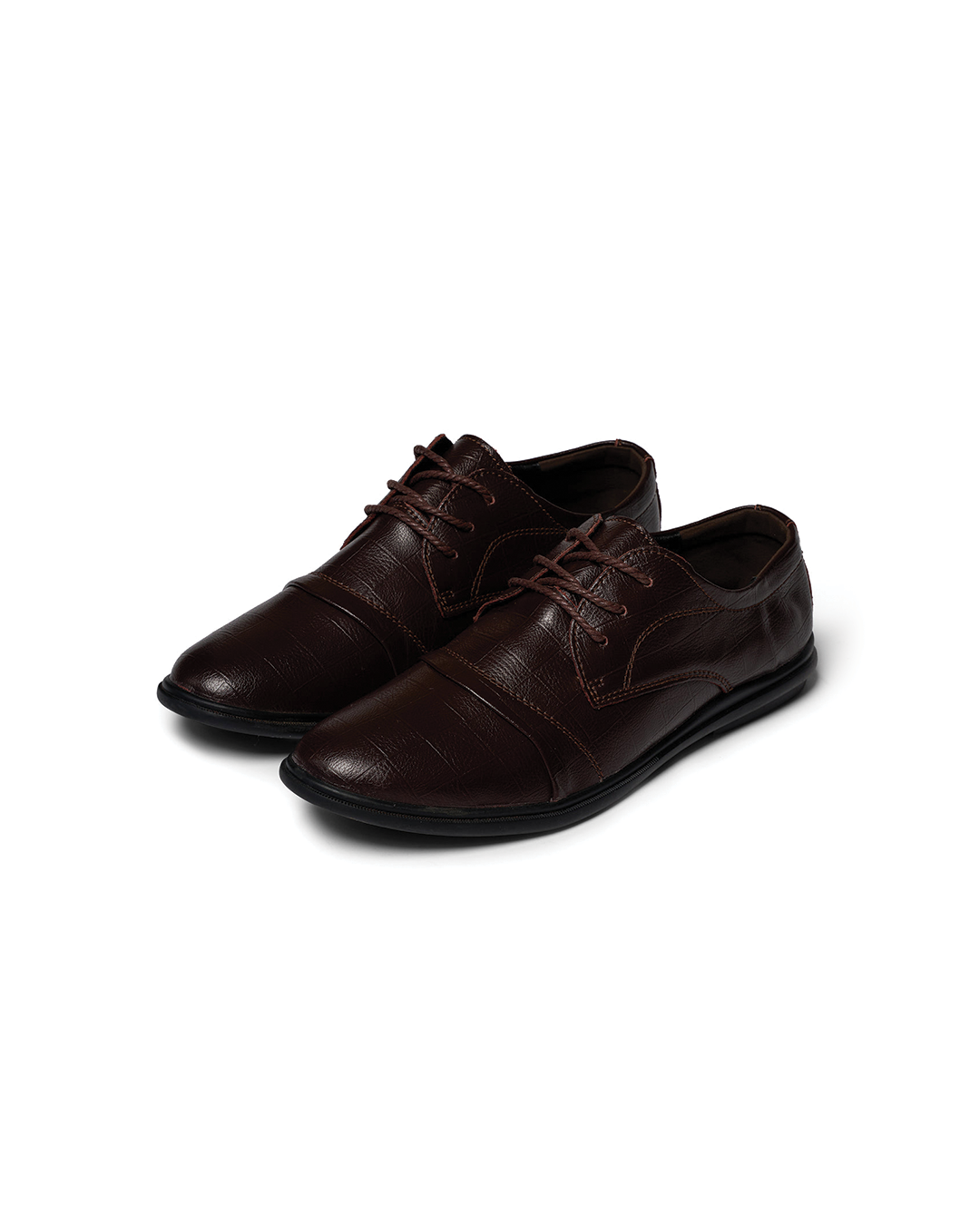Men's comfortable black professional dress shoes for business meetings & daily office wear.