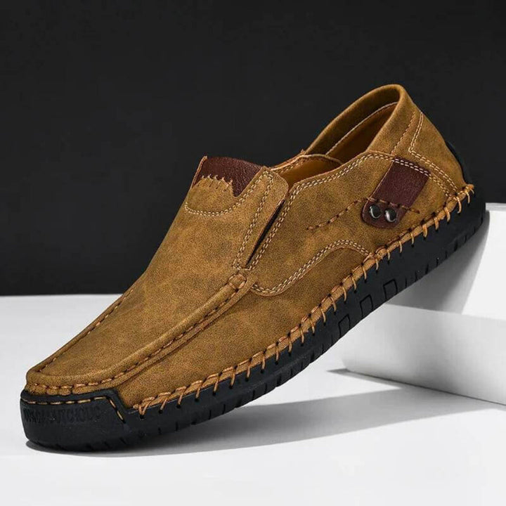 Stylish men's slip-on casual shoes, designed for ultimate comfort and support, perfect for everyday walking.