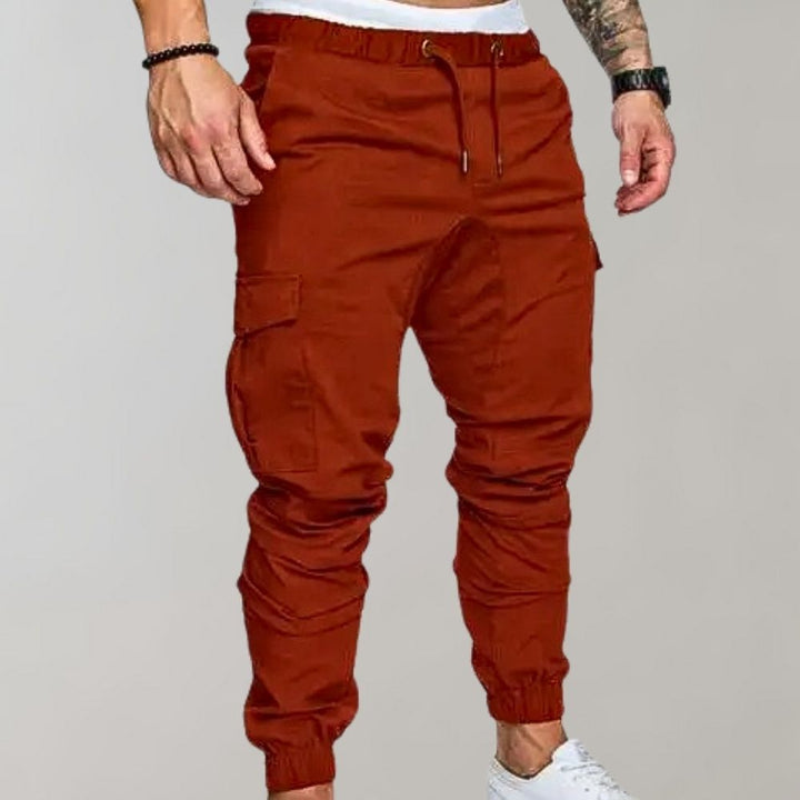 Men's utility cargo pants, great for an active lifestyle, offering comfort and versatile everyday wear.
