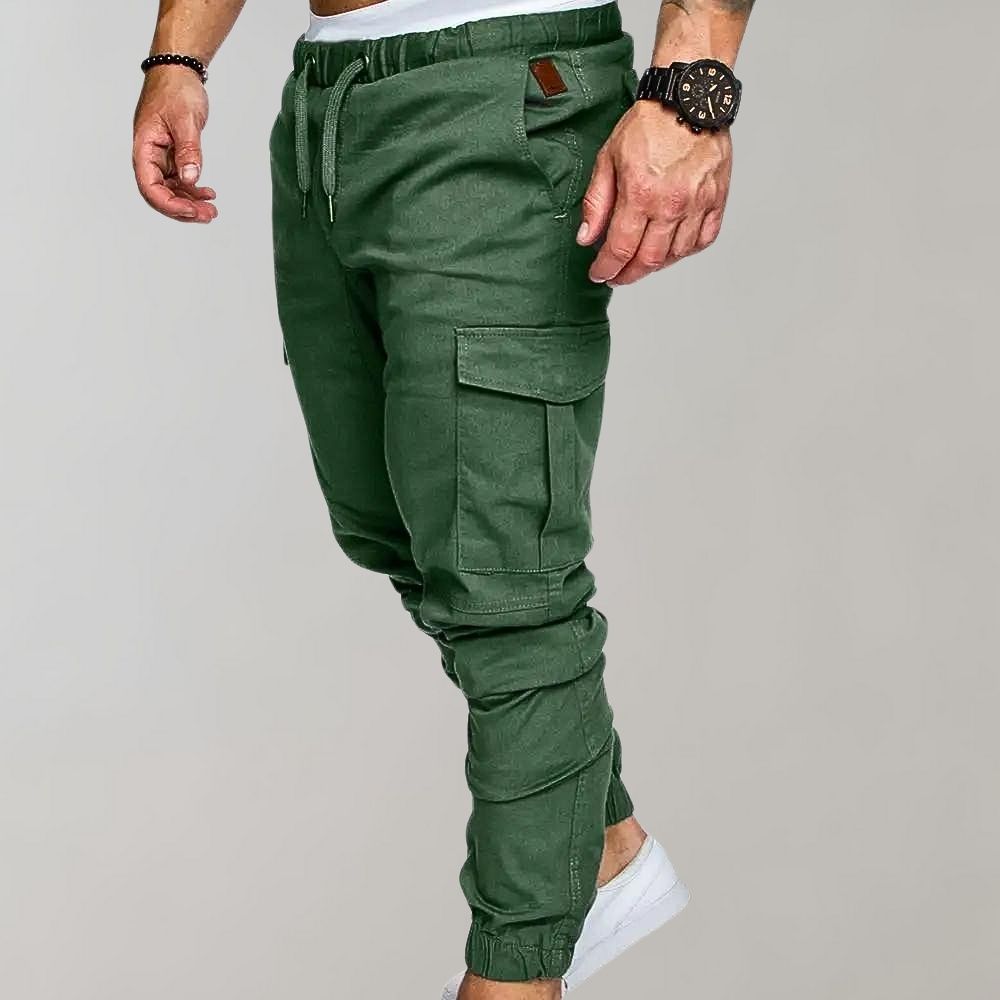 Casual men's cargo pants, offering a relaxed fit and durable design for versatile everyday use.