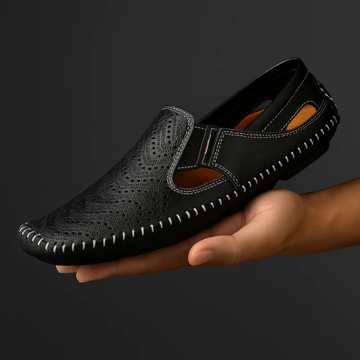 Ergonomic men's sandals, providing excellent foot comfort, support, and casual style.