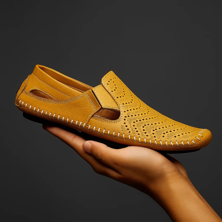 Comfortable men's casual outdoor sandals with adjustable straps for a custom fit.
