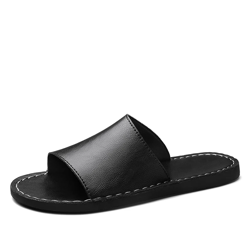 Comfortable men's cross-strap walking sandals, open-toe design for summer beach & casual footwear.