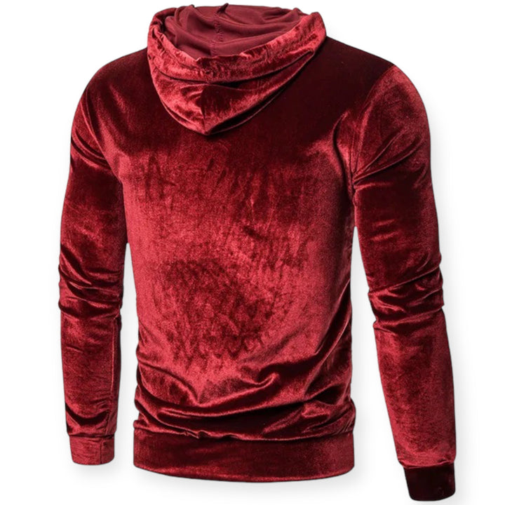 Soft cotton men's casual hoodie. Comfortable pullover for everyday style & relaxation.