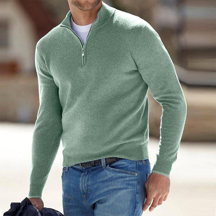 High-quality men's zip sweater, featuring durable zipper and cozy fabric for everyday comfort.