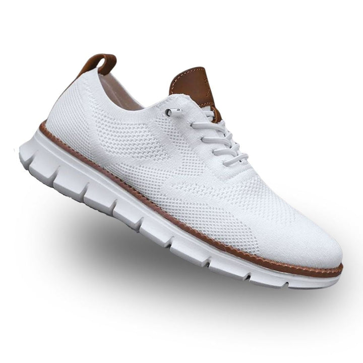 Supportive men's orthopedic walking footwear with wide toe box, ideal for active comfort.