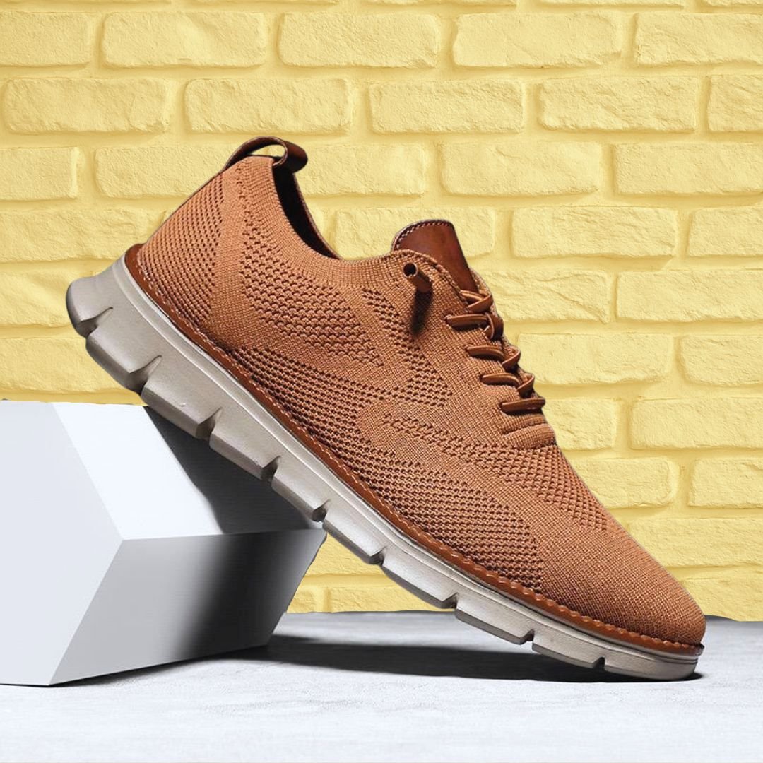 Comfortable men's orthopedic footwear, perfect for walking, with a wide toe box & support.