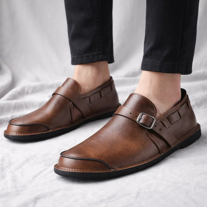 Easy slip-on men's dress loafers, offering comfort & sophisticated style for all-day wear.
