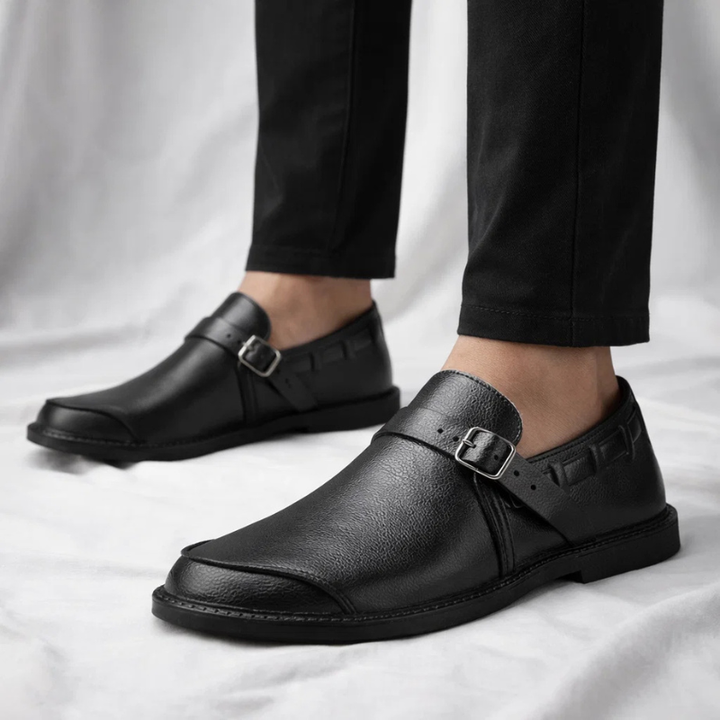 Polished men's slip-on dress loafers, comfortable & stylish for formal wear and daily comfort.