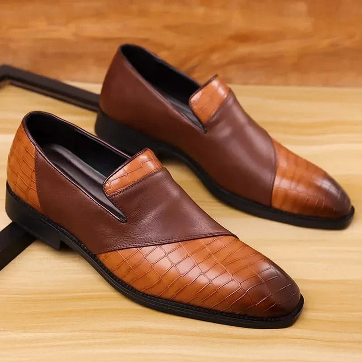 Men's comfortable slip-on dress loafers, ideal for everyday wear and polished style.