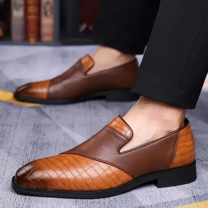 Comfortable men's slip-on loafers suitable for formal wear or relaxed everyday fashion.