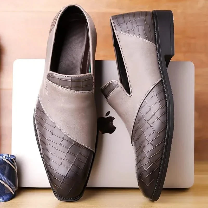 Versatile men's slip-on dress shoes, offering comfort for both casual and formal occasions.