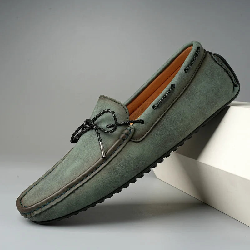 Men's comfortable slip-on dress loafers, perfect for all-day wear & classic style.