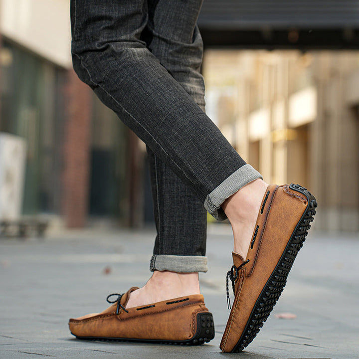 Easy slip-on men's loafers, combining comfort with a classic dress shoe style for any occasion.