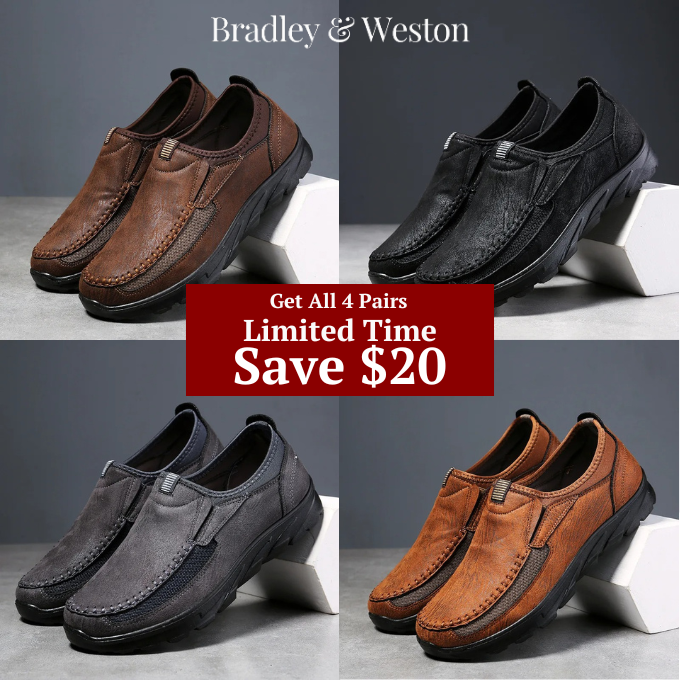 Versatile men's casual slip-on loafers, comfortable for work or leisure, durable everyday shoes.