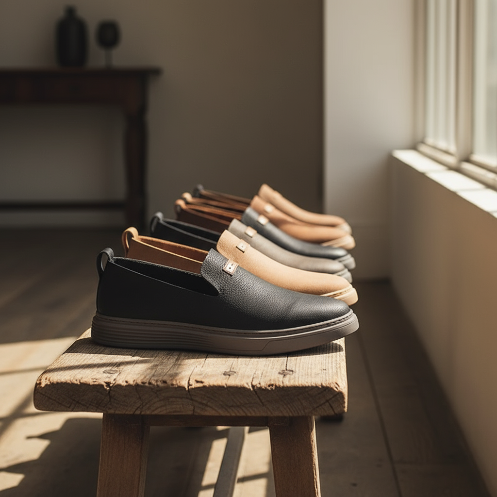 Stylish men's casual slip-on loafers, versatile and comfortable for mens fashion.