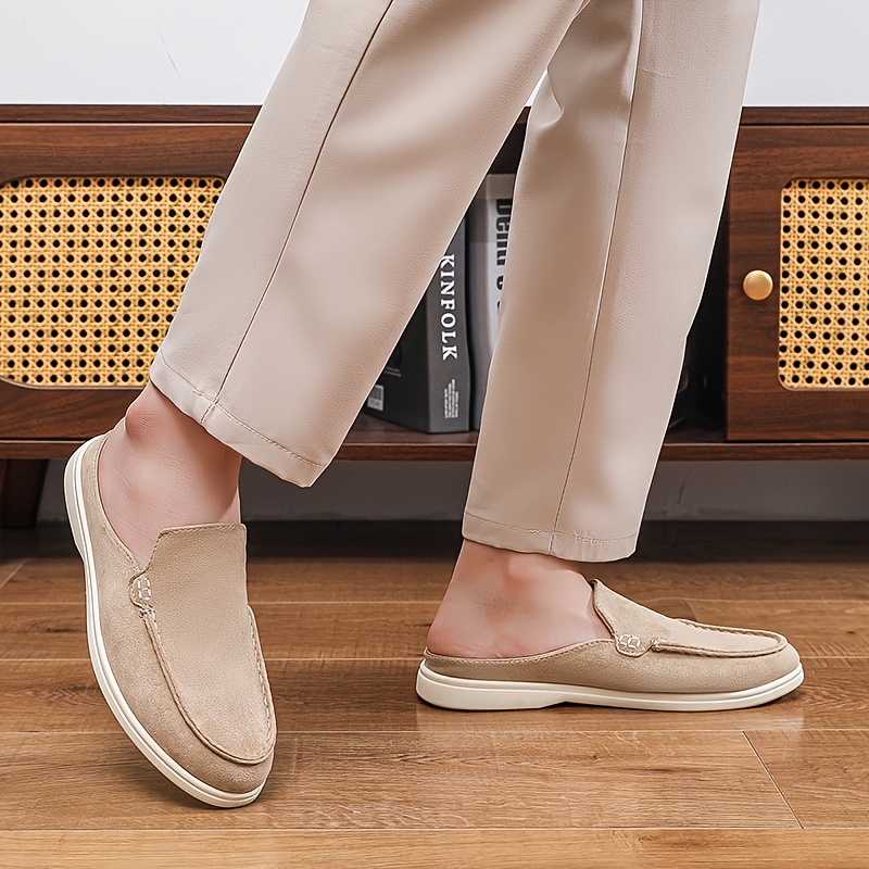 Versatile men's slip-on mule loafers, great for everyday wear, casual outings, and easy summer style.