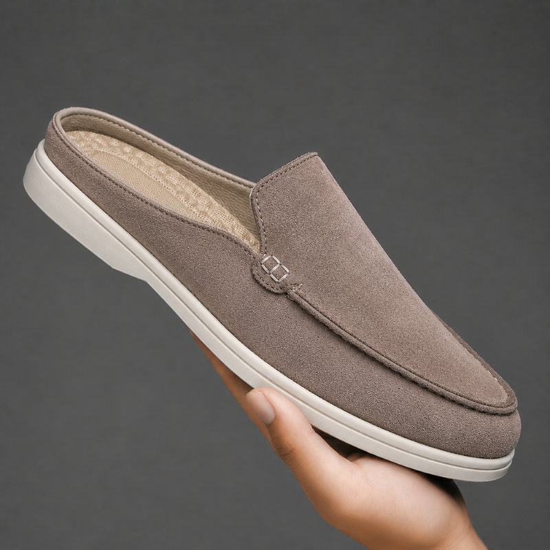Men's comfortable slip-on mule loafers for effortless style. Essential casual shoes for summer fashion.