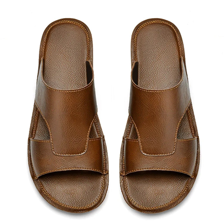 Easy-wear men's comfort slip-on sandals, providing breathable and lightweight casual footwear.