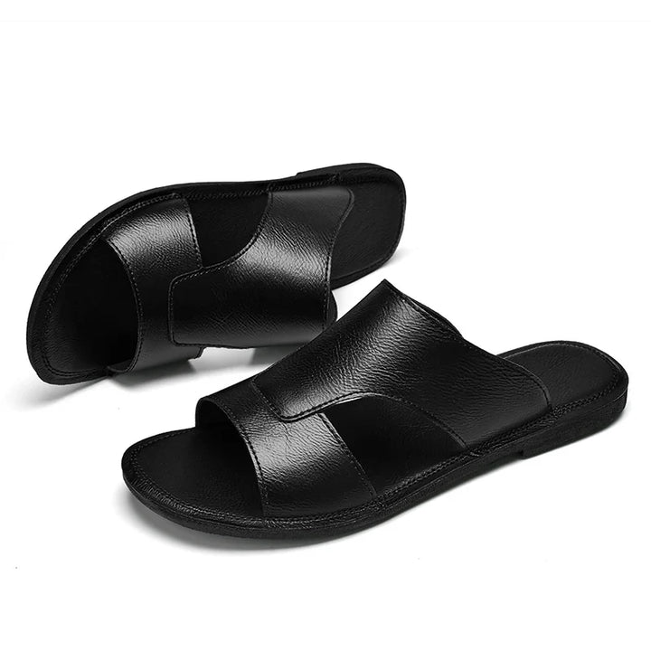 Lightweight men's slip-on summer sandals, versatile for beach, pool, or relaxed casual use.