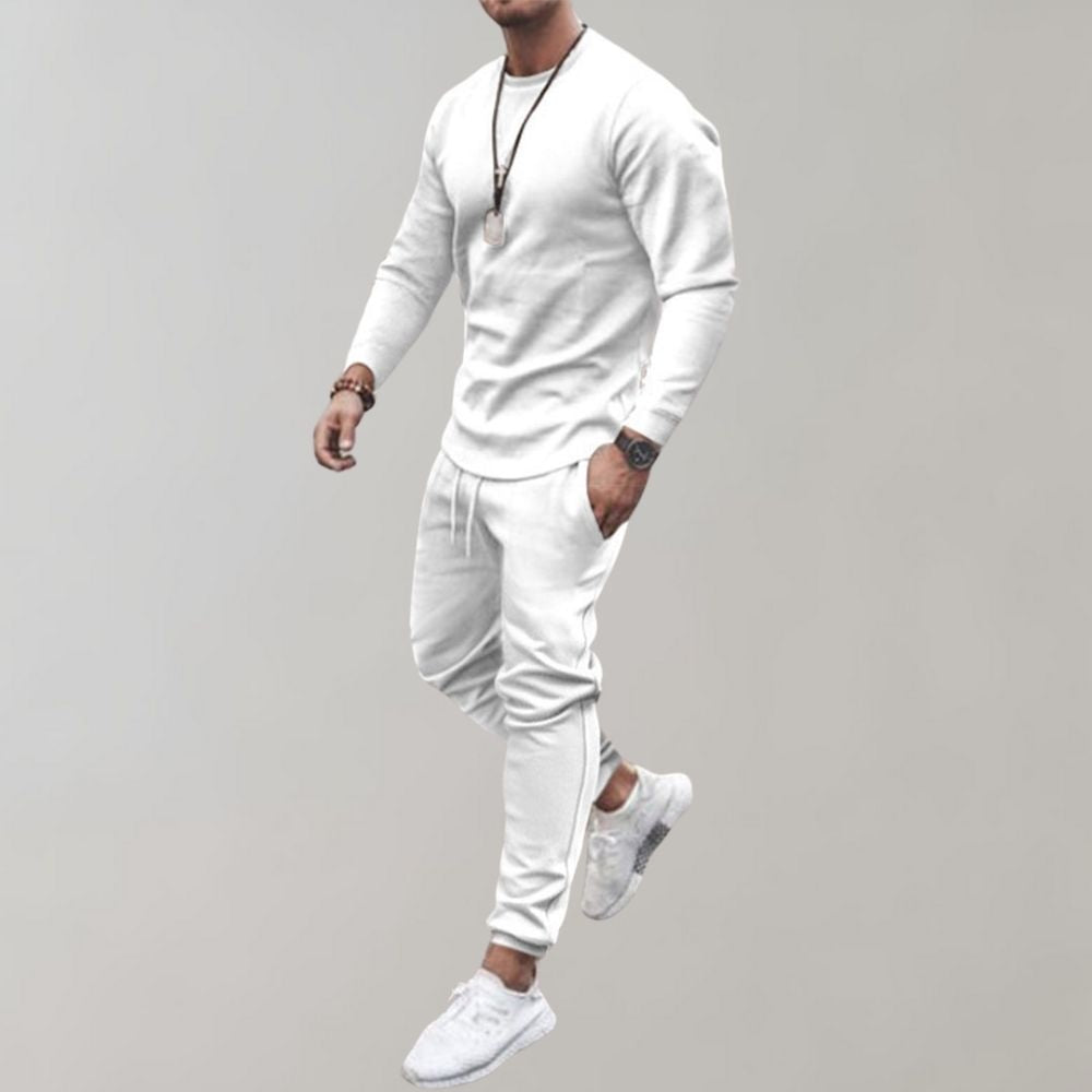 Comfortable men's sporty tracksuit set, designed for athletic performance & relaxed casual wear. Essential men's clothing.