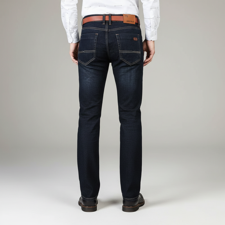 Casual men's comfortable straight fit denim jeans, perfect for everyday