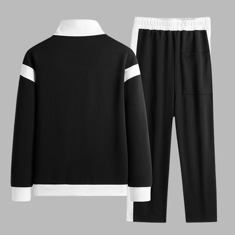 Stylish men's athletic set, a versatile tracksuit for activewear, sportswear, or comfortable daily outfits.